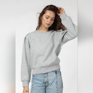 All:Row Light Gray 100% Cotton Simone Sweatshirt